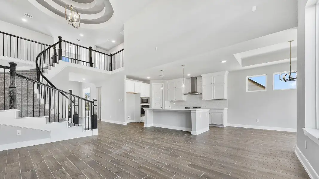 Furnished interior view inside a new home in Grand Central Park, Conroe (Image 4).