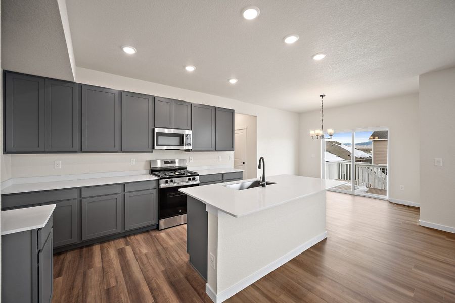 Furnished interior view inside a new home in Aspen Ranch, Fountain (Image 6). Furnished interior view inside a new home in Aspen Ranch, Fountain (Image 6).