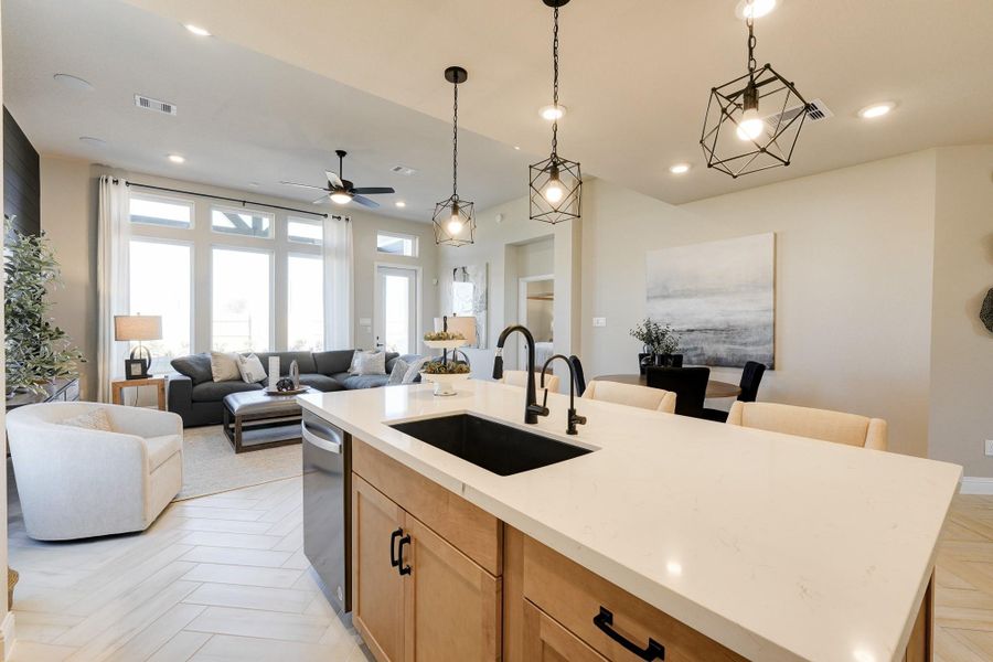 Furnished interior view inside a new home in Bridgeland: Signature Collection, Cypress (Image 17).