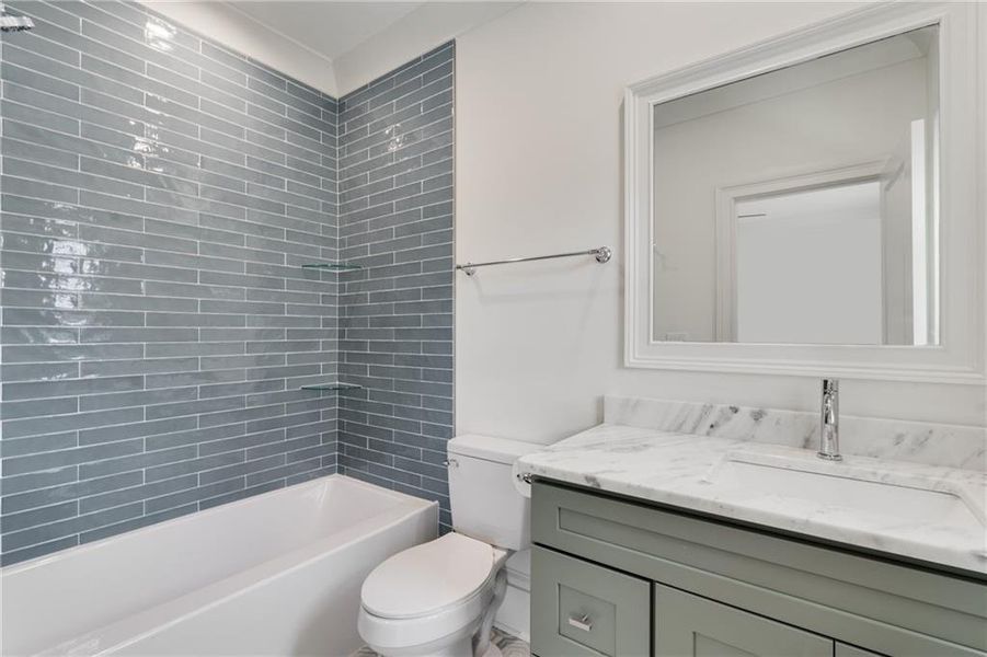 Furnished interior view inside a new home in , Atlanta (Image 20).