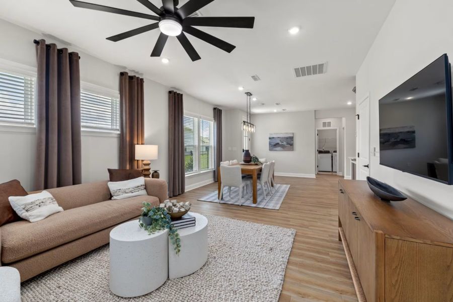 Representative furnished interior of a home built from the Colton by Pulte Homes in Southport Meadows, Southport (Image 11).