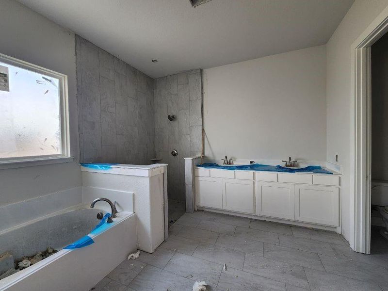 In-progress construction of a new home in Rocky Top, Krum, TX (Image 9).