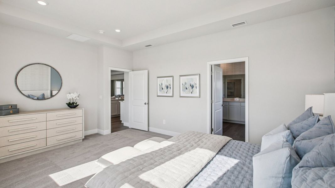 Furnished interior view inside a new home in Deerbrook, Land O' Lakes (Image 36). Furnished interior view inside a new home in Deerbrook, Land O' Lakes (Image 36).