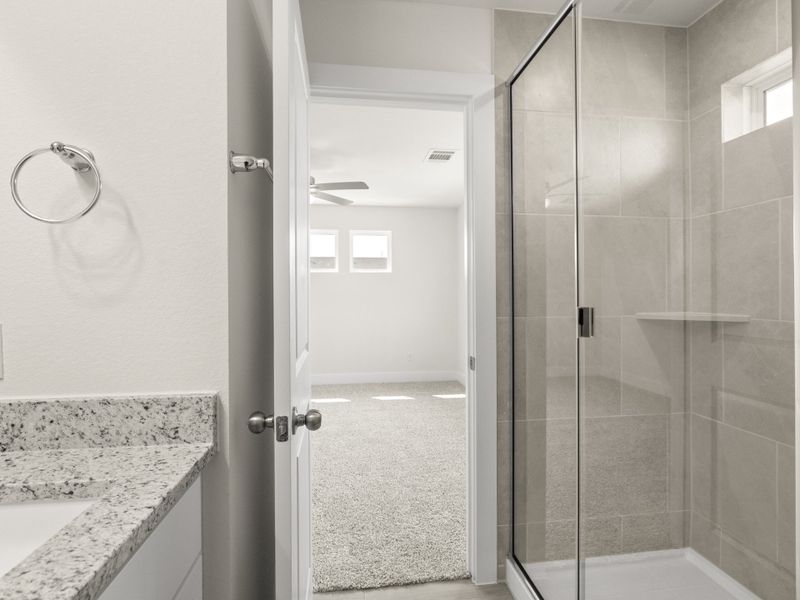 Furnished interior view inside a new home in Saddle Creek Twinhomes, Georgetown (Image 12).