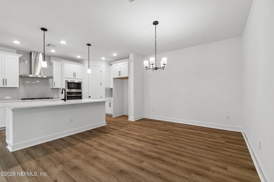 Spacious, unfurnished interior of a new home in Westerly Park at Wildlight – Villa Collection, Yulee (Image 13). Spacious, unfurnished interior of a new home in Westerly Park at Wildlight – Villa Collection, Yulee (Image 13).