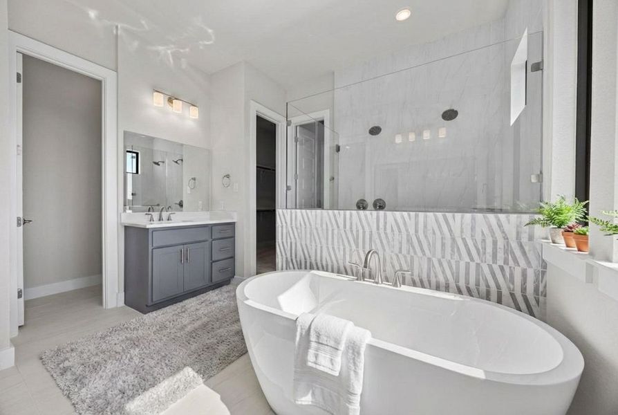 Furnished interior view inside a new home in Riverstone, Georgetown (Image 8).