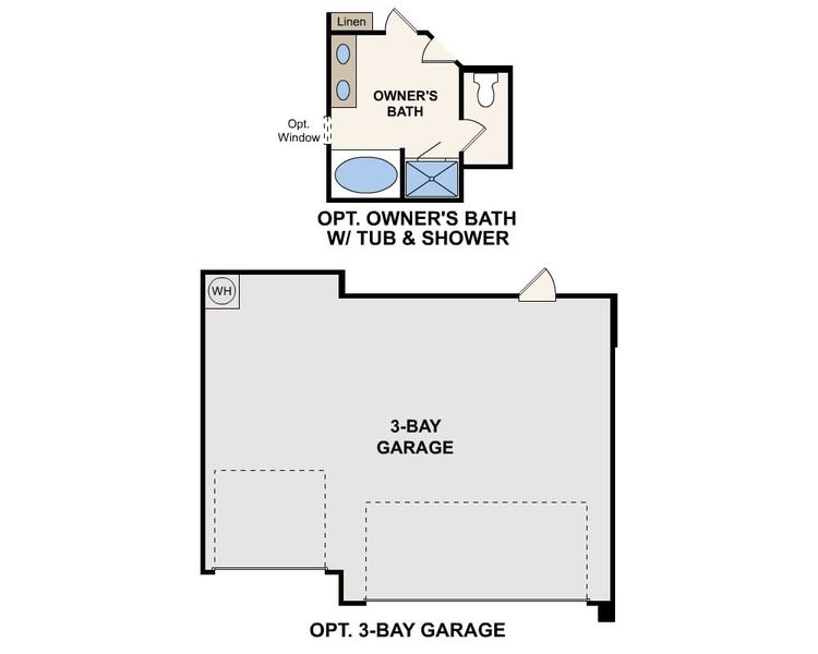 2D floor plan layout of this home in Summerwood Estates, Red Oak, TX (Image 4).
