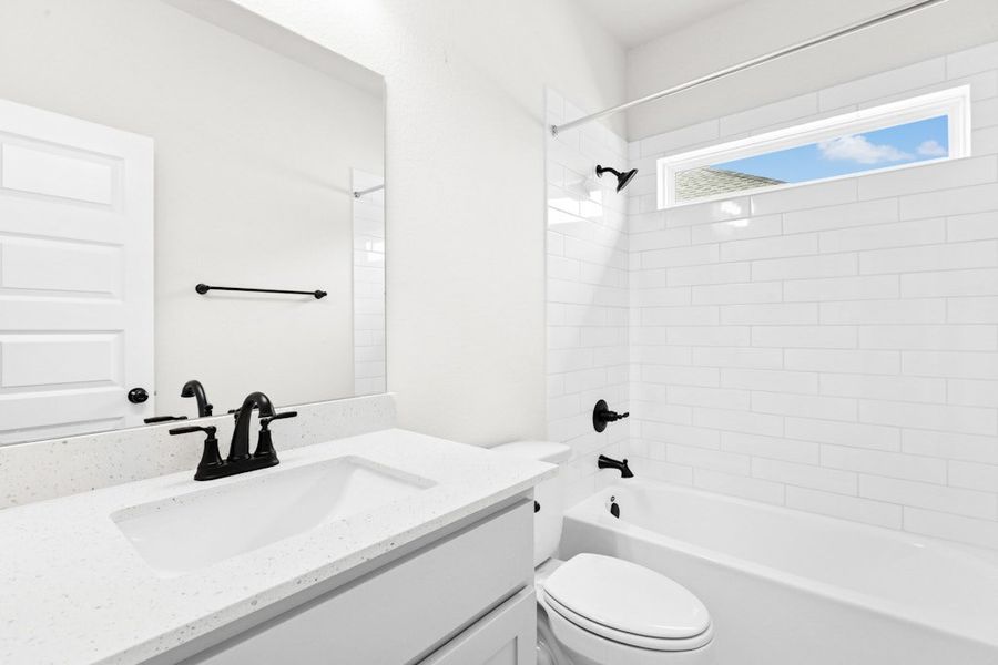 Furnished interior view inside a new home in Blackhawk, Pflugerville (Image 11).