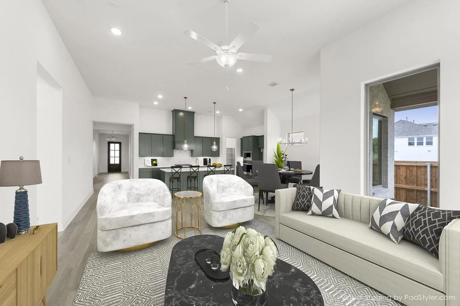 The Huntley B Family Room