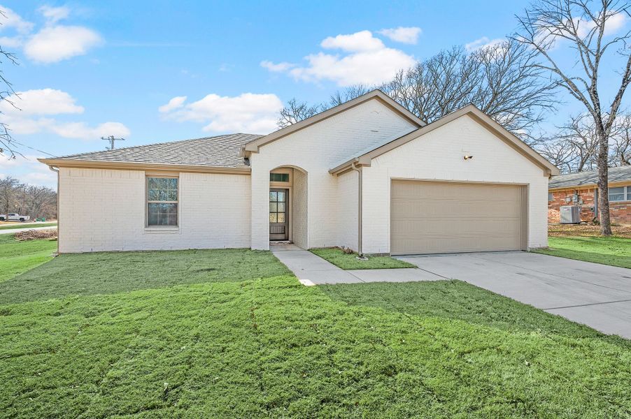 Front exterior of a new home in Runaway Bay, Runaway Bay, TX, highlighting curb appeal (Image 20).