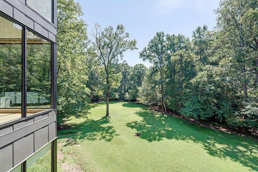 Exterior details and patio area of a home in , Atlanta (Image 38).