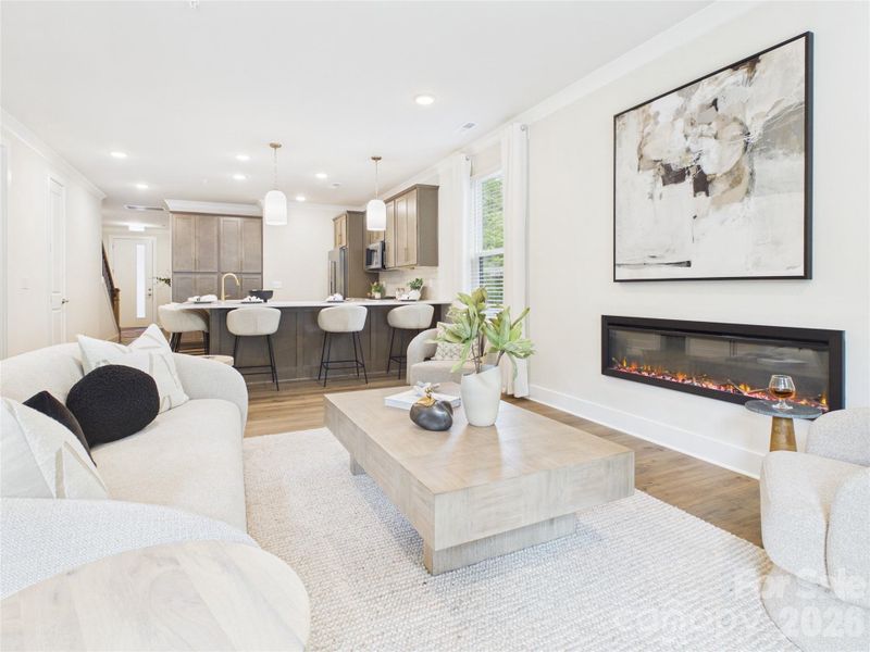 Furnished interior view inside a new home in , Charlotte (Image 19). Furnished interior view inside a new home in , Charlotte (Image 19).