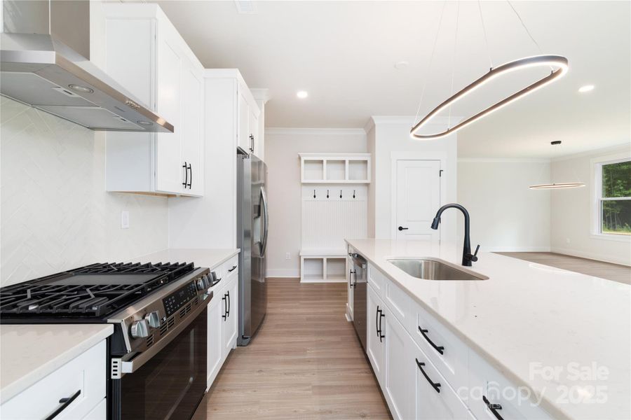 Furnished interior view inside a new home in , Hickory (Image 16).