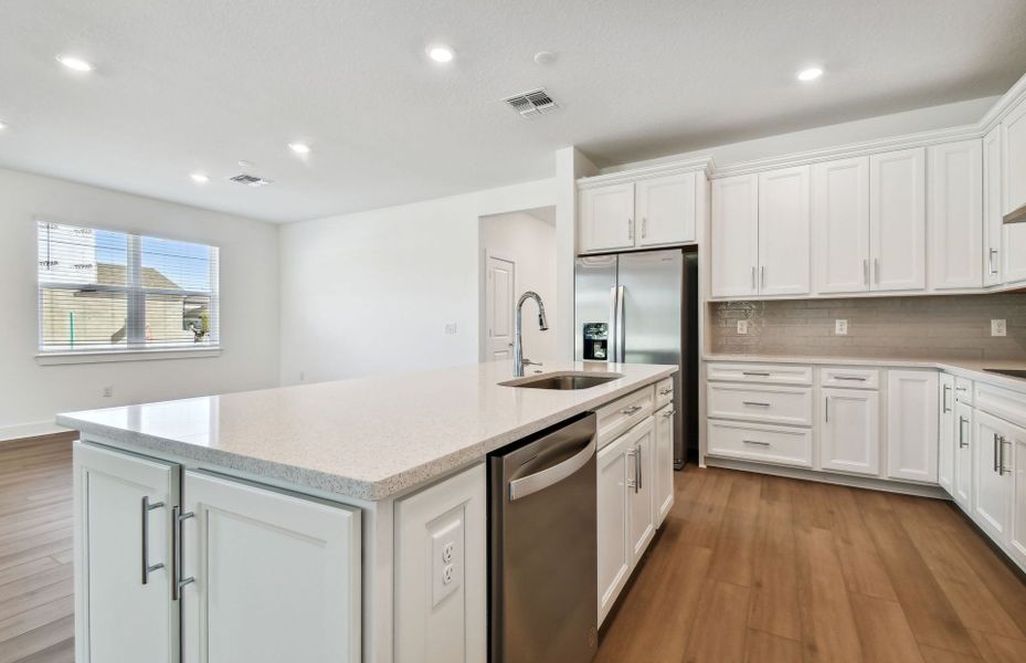 Designer Kitchen with Large Center Island