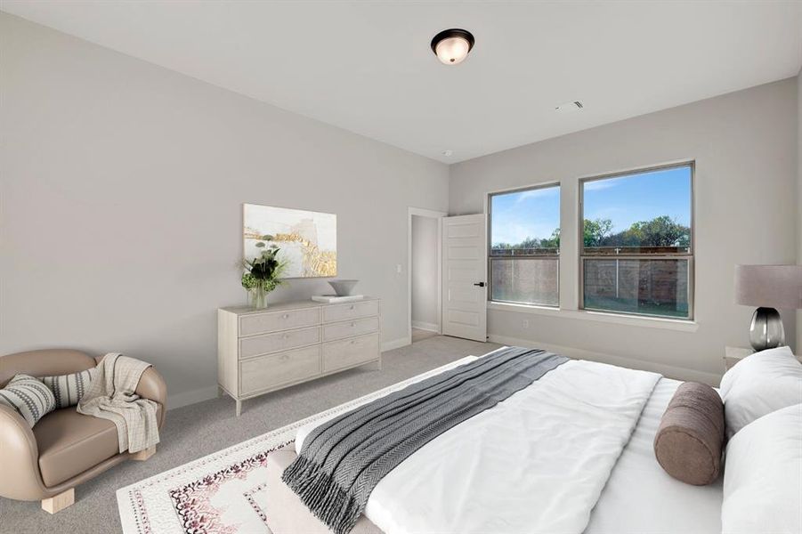Furnished interior view inside a new home in Solterra - Garden Series, Mesquite (Image 25).
