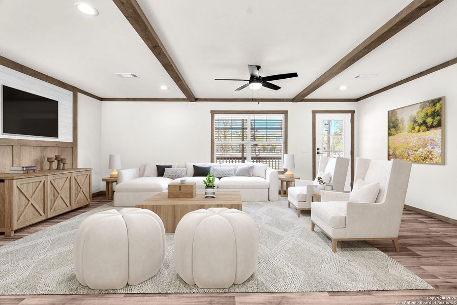 Furnished interior view inside a new home in , La Vernia (Image 16). Furnished interior view inside a new home in , La Vernia (Image 16).