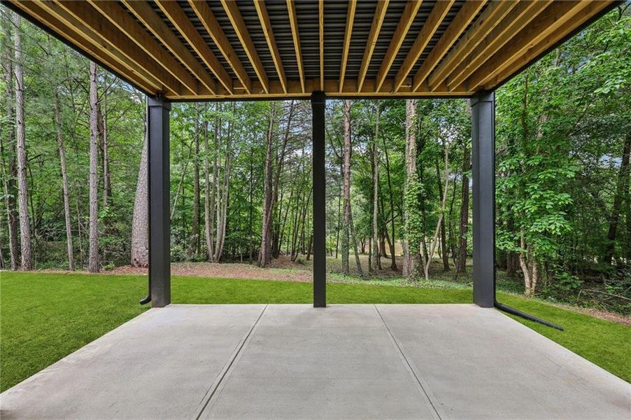 Exterior details and patio area of a home in , Cumming (Image 39).