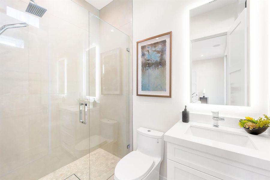 Furnished interior view inside a new home in , Fort Lauderdale (Image 25).