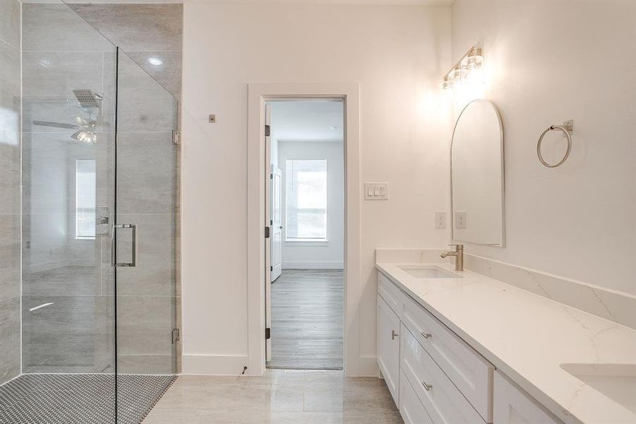 Furnished interior view inside a new home in , Fort Worth (Image 16).