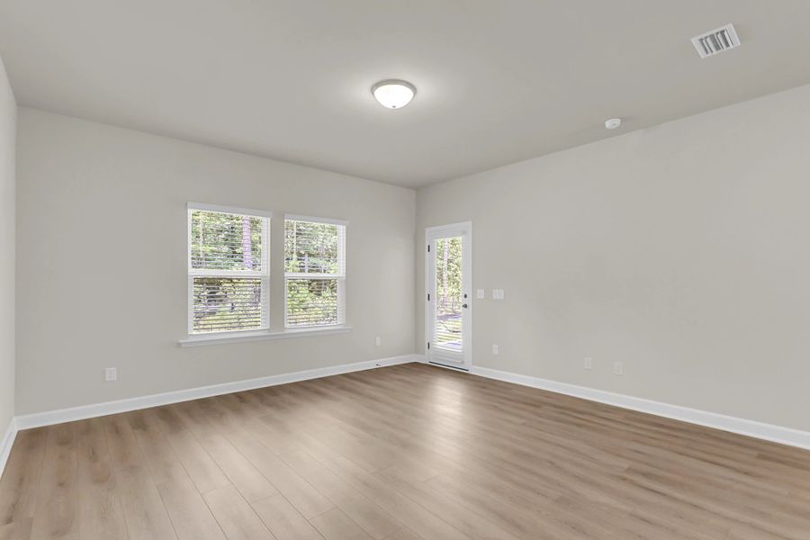 Similar Palmetto floorplan for inspiration - features and finishes vary