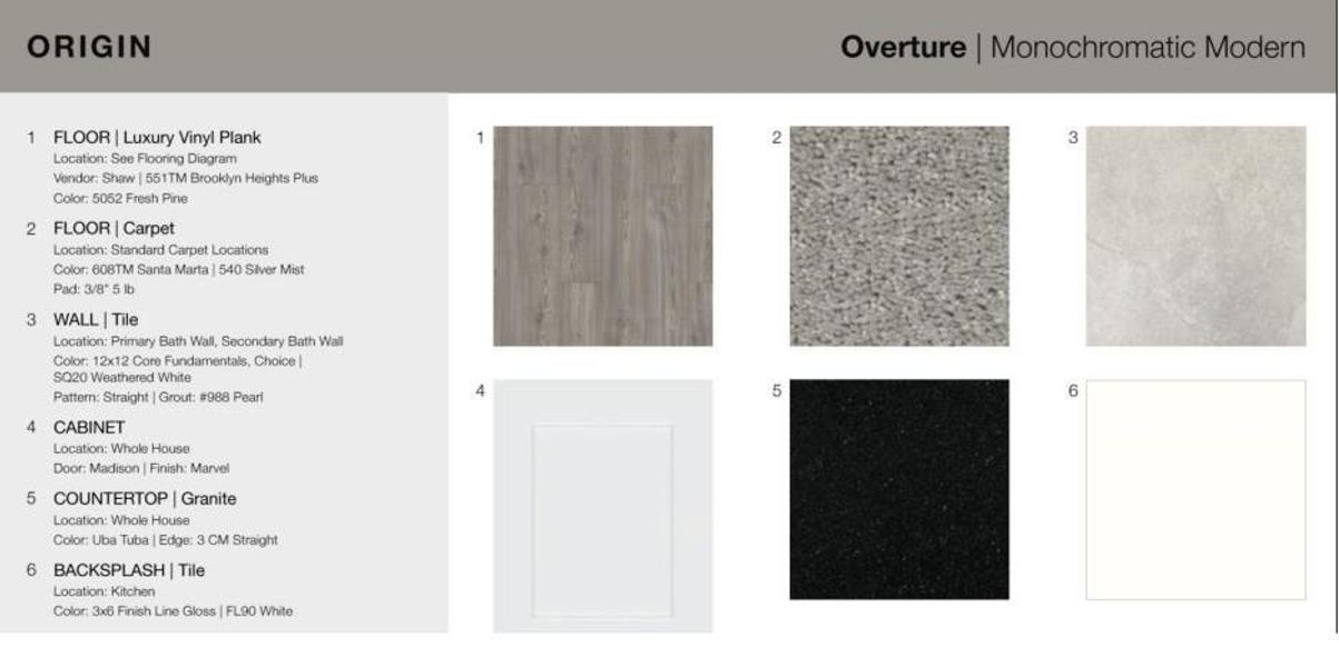 15408 Flowers View design selections! This home is currently under construction and selections are subject to change.