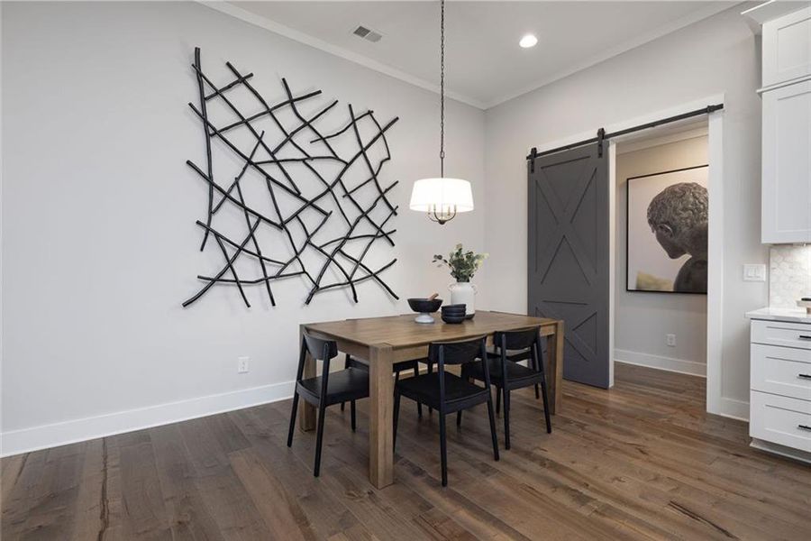 Furnished interior view inside a new home in Soleil Belmont Park, Canton (Image 42).