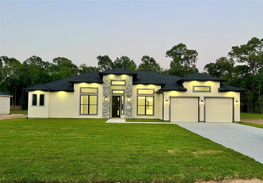 This is Not a photo shop - I just turned all the lights inside right at Sun set and this is the Home at its Natural. This is Not a photo shop - I just turned all the lights inside right at Sun set and this is the Home at its Natural.