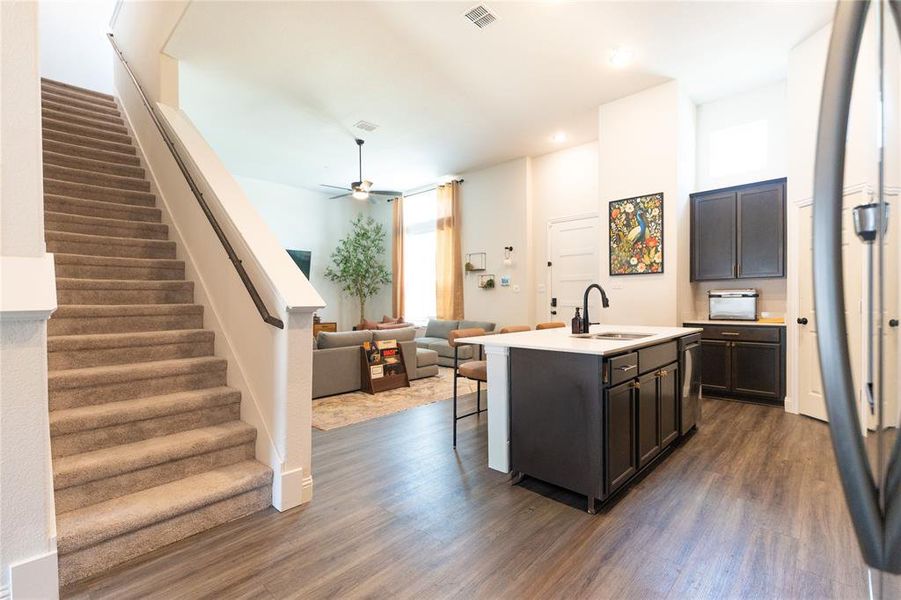Furnished interior view inside a new home in , Irving (Image 22).