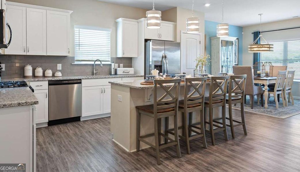 Furnished interior view inside a new home in Bryson Farms, Byron (Image 9).