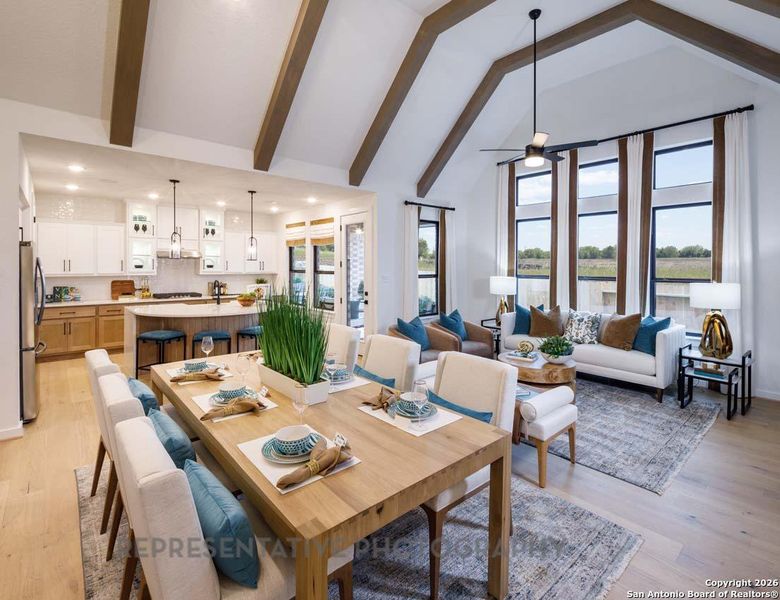 Furnished interior view inside a new home in Meyer Ranch, New Braunfels (Image 9).