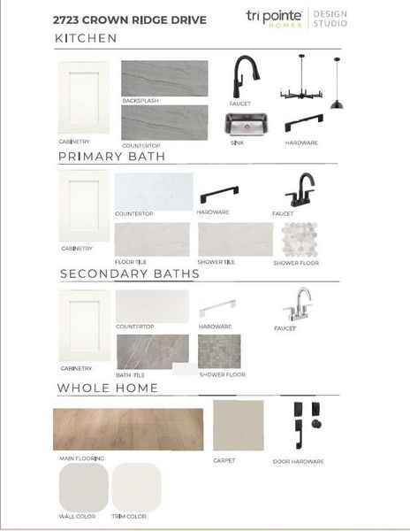Sample of building materials used in homes in Sienna 60’, Missouri City (Image 9). Sample of building materials used in homes in Sienna 60’, Missouri City (Image 9).