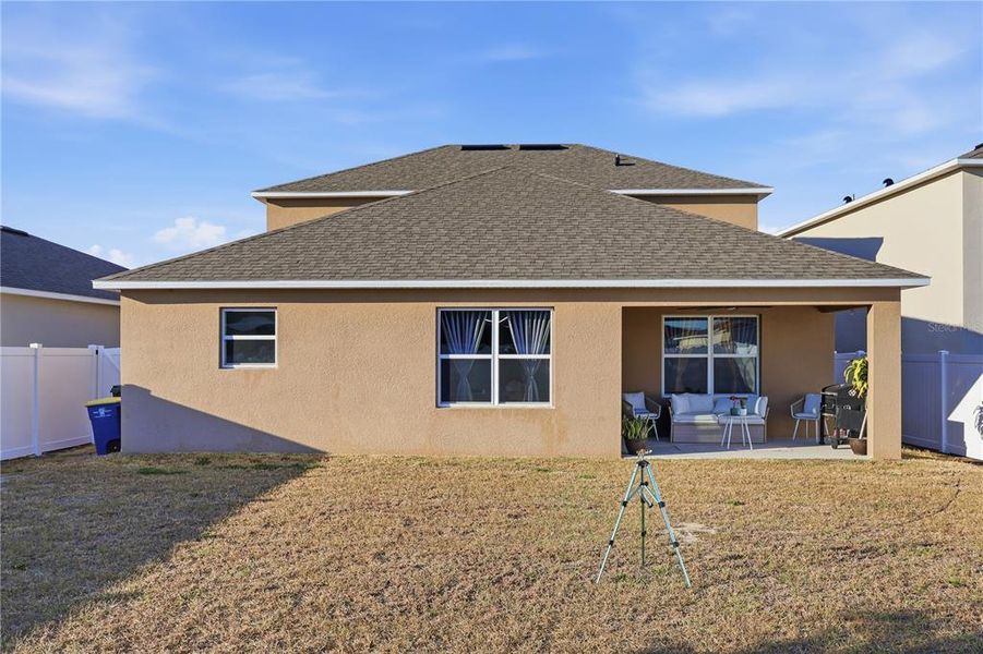 Exterior details and patio area of a home in Wind Meadows South, Bartow (Image 29).