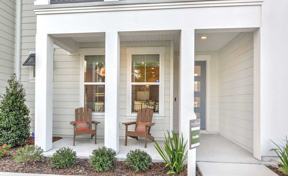 Representative exterior details of a home built from the Castillo - C - Townhome Series by ICI Homes in West End at Town Center, Ponte Vedra (Image 1).