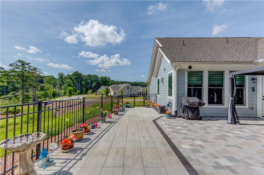 Exterior details and patio area of a home in , Dacula (Image 20).