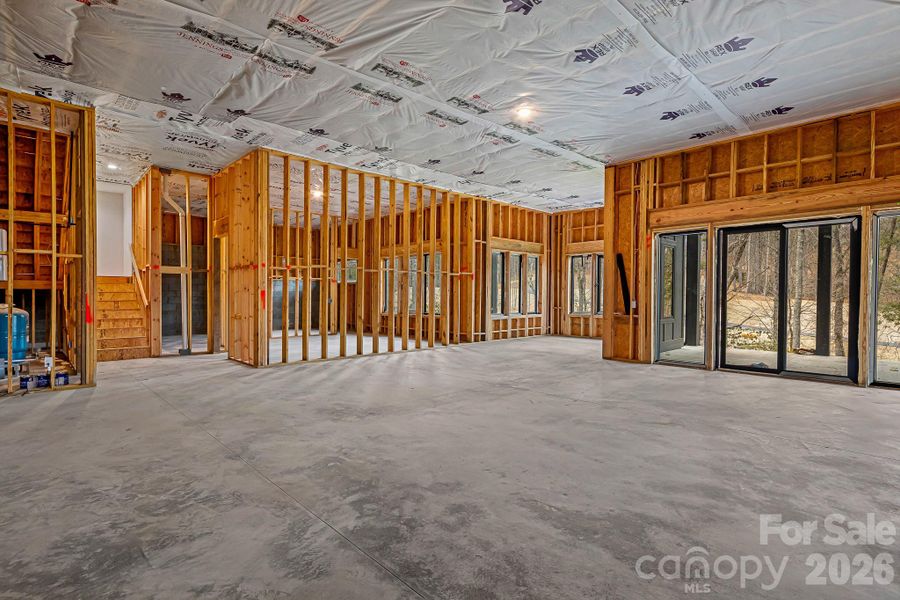 In-progress construction of a new home in , Horse Shoe, NC (Image 28).