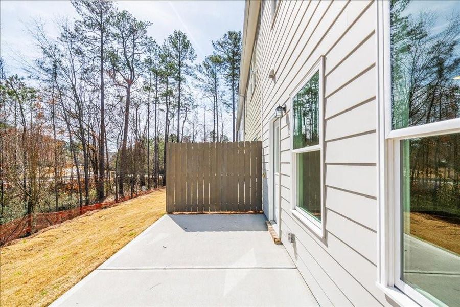 Exterior details and patio area of a home in Cherokee Township, Acworth (Image 28).