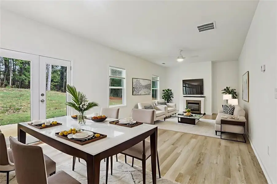 Furnished interior view inside a new home in , Fairburn (Image 11).