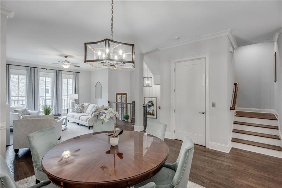 Furnished interior view inside a new home in Laurel View, Suwanee (Image 44).