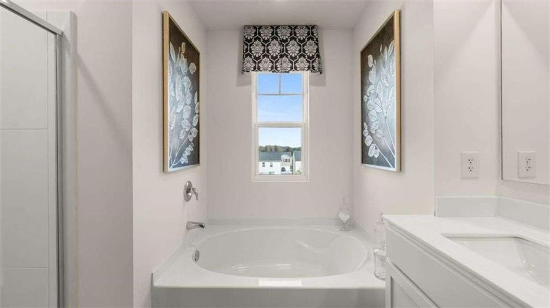 Furnished interior view inside a new home in Poplar Preserve, Newnan (Image 6).