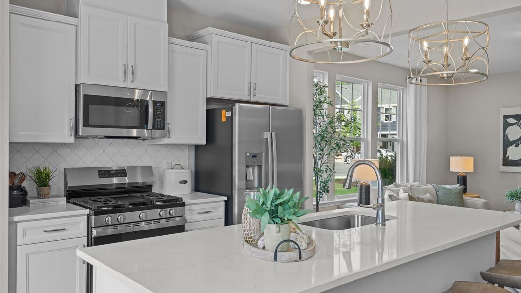 Furnished interior view inside a new home in Spring Village Townhomes, Angier (Image 23).