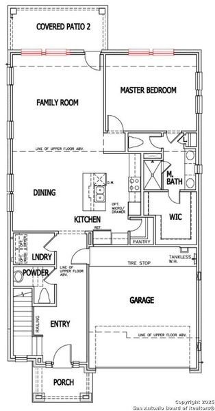2D floor plan layout of this home in Crown Ridge Manor, San Antonio, TX (Image 4).