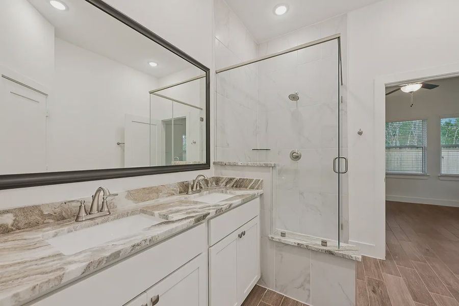 Representative furnished interior of a home built from the Pommery by Chesmar Homes in Kresston Chateau, Montgomery (Image 12). Representative furnished interior of a home built from the Pommery by Chesmar Homes in Kresston Chateau, Montgomery (Image 12).