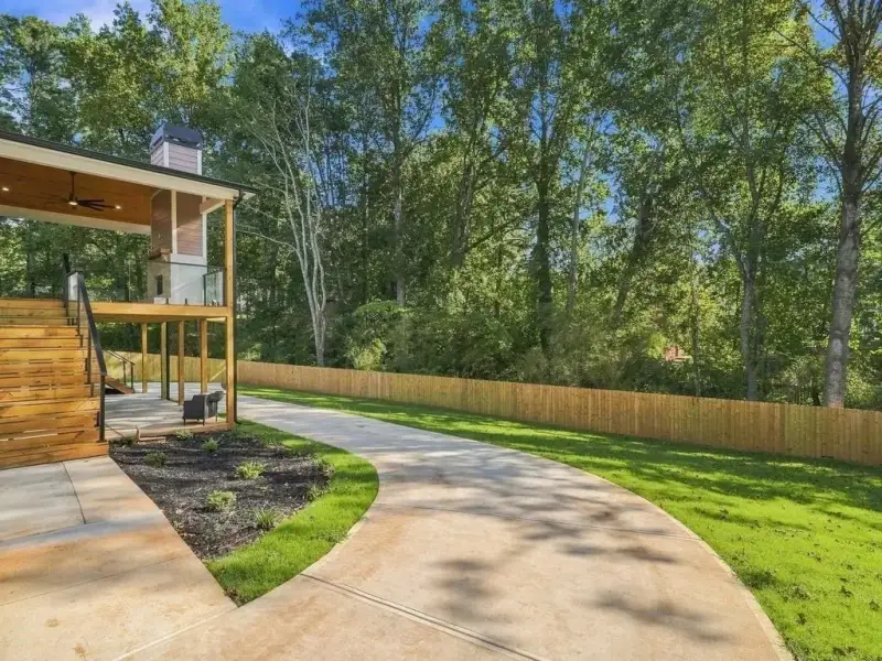 Exterior details and patio area of a home in , Marietta (Image 40).