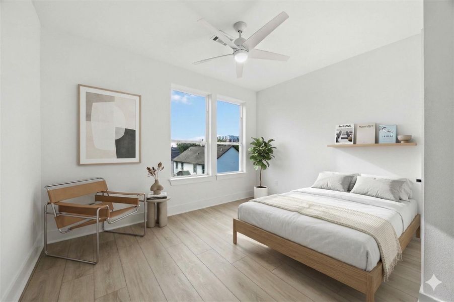 Furnished interior view inside a new home in , Houston (Image 7).