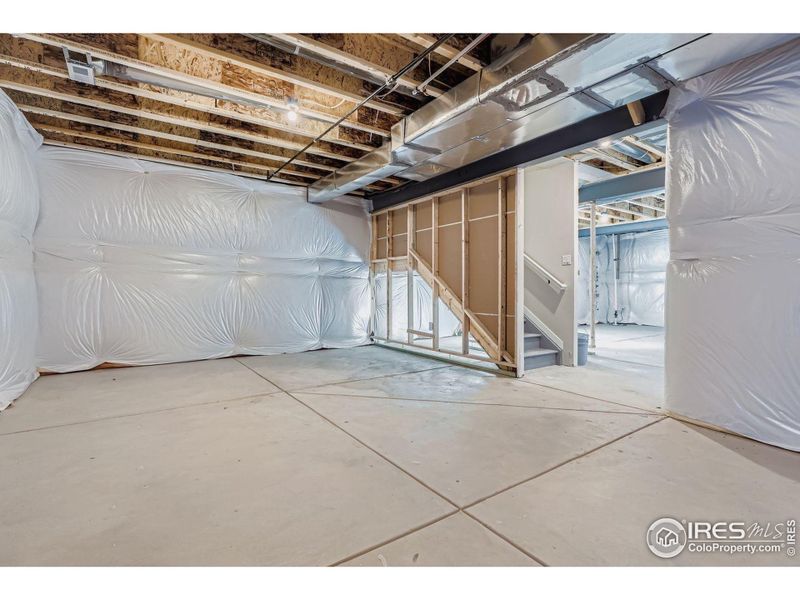 Full unfinished basement!