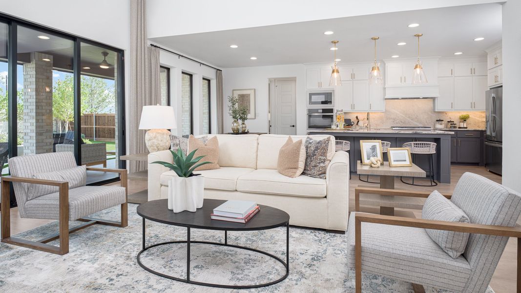 Representative furnished interior of a home built from the 3791W by Perry Homes in Briarley, Montgomery (Image 6).