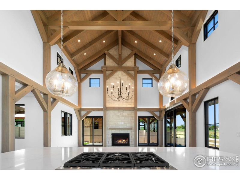 NEW CONSTRUCTION - Grand Timber Frame Living Space