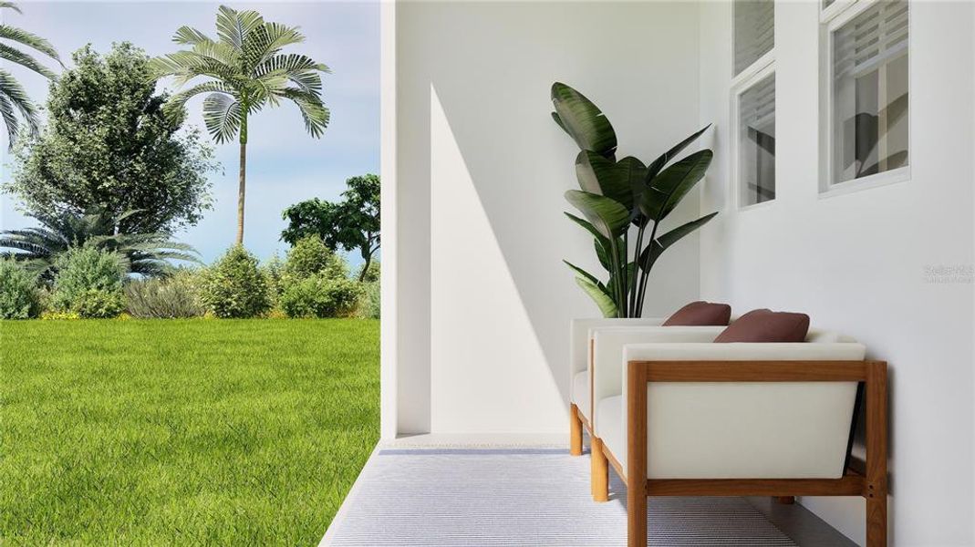 Exterior details and patio area of a home in , Davenport (Image 3).