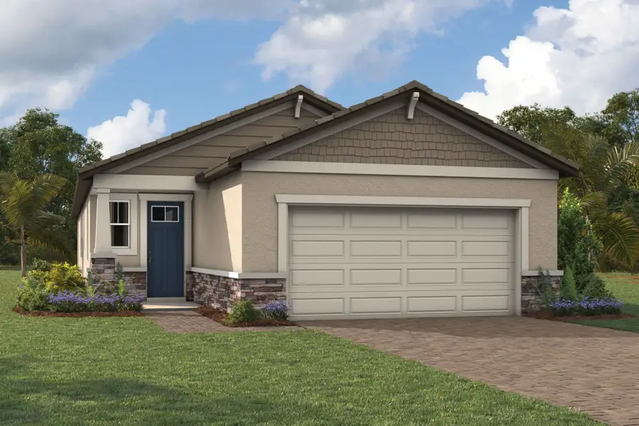 Representative exterior photo of a completed home built from the Sandstone by Mattamy Homes in Wellen Park, Venice, FL (Image 2). Representative exterior photo of a completed home built from the Sandstone by Mattamy Homes in Wellen Park, Venice, FL (Image 2).