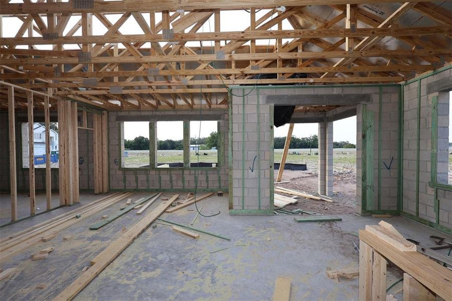 In-progress construction of a new home in Center Lake on the Park, St. Cloud, FL (Image 5).